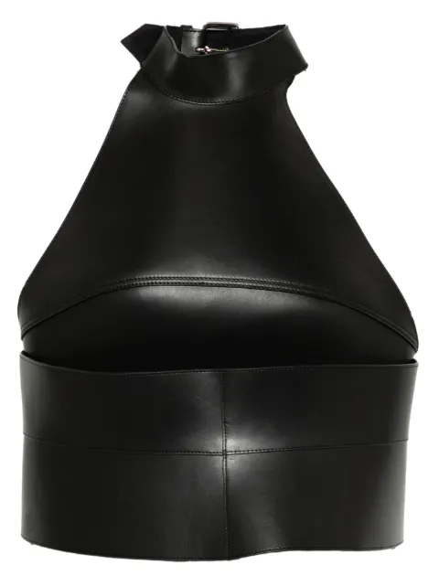 Monse leather halter top