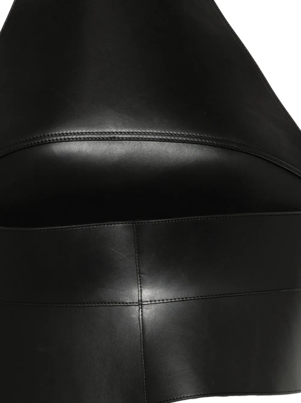  Monse Leather Halter Top - Black 
