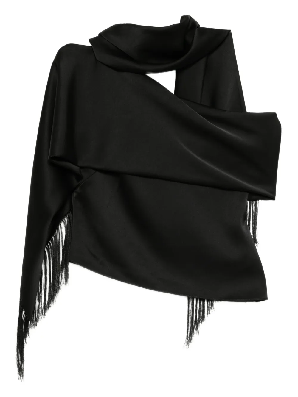 Monse asymmetric scarf top | Black | Image 1