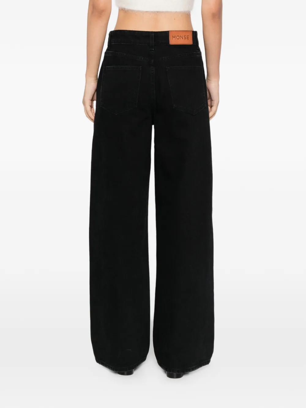 Monse Jeans verfraaid met ringlets Zwart