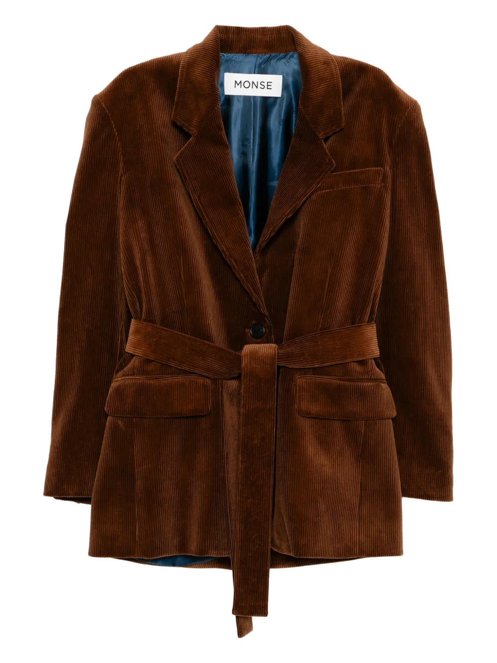 Monse deconstructed-lapel blazer | Brown | Image 1