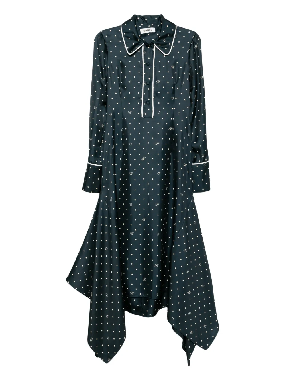 Monse vestido midi con espalda desbocada | azul | Image 1