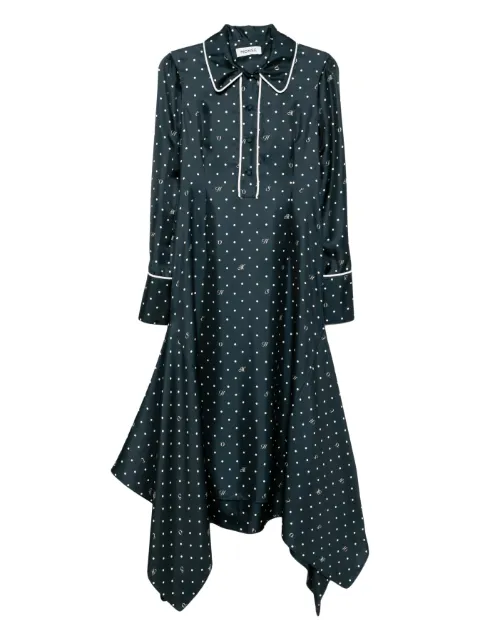 Monse vestido midi con espalda desbocada