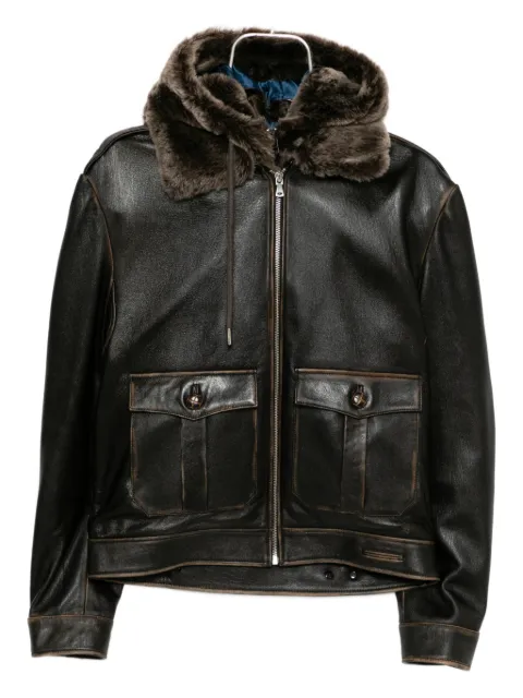 Monse leather bomber jacket