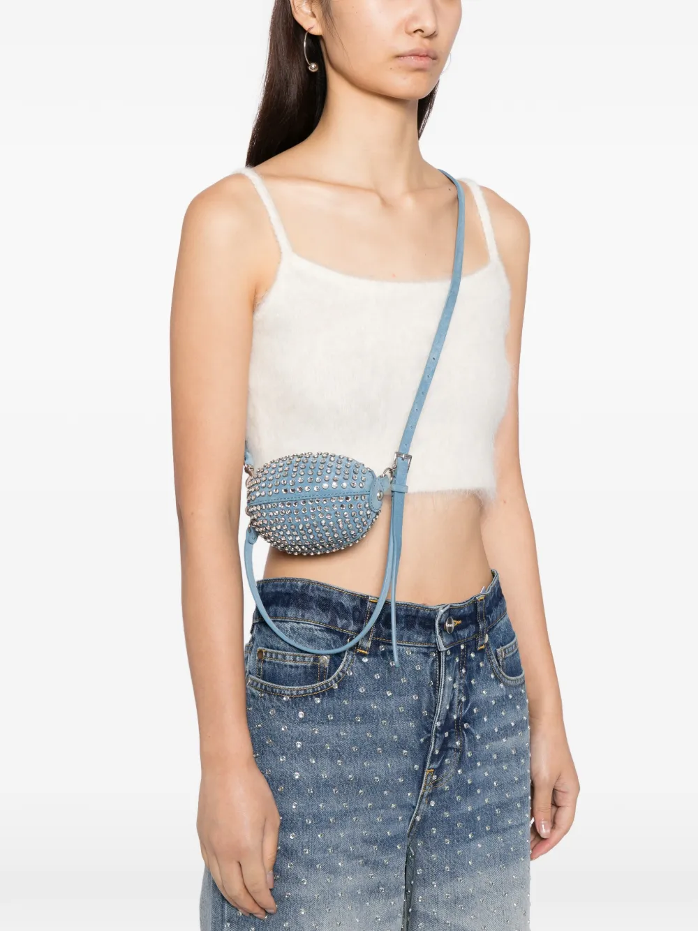  Monse Football Mini Bag - Blue 