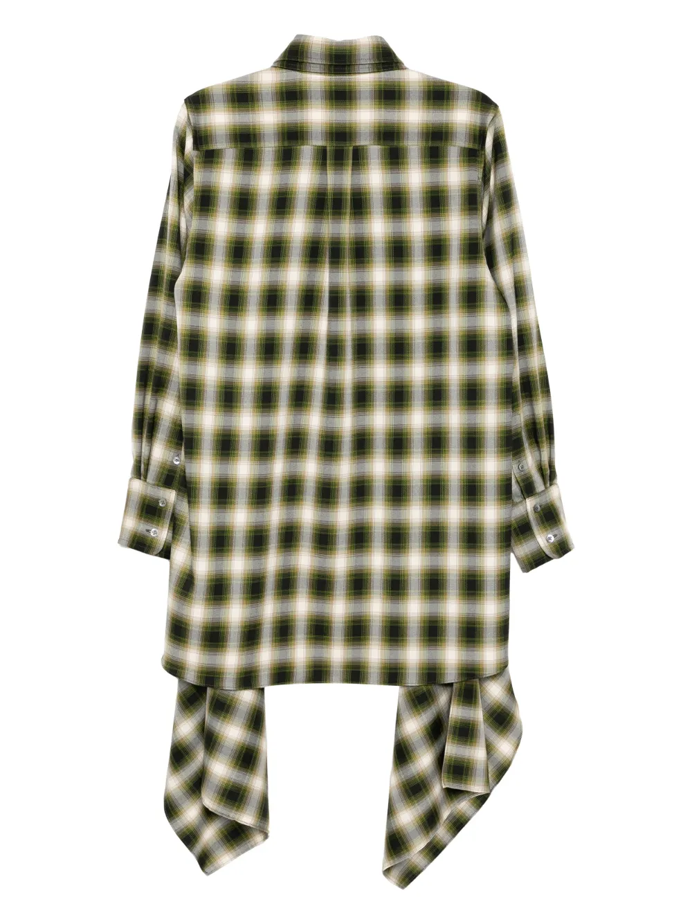 Monse Geruite blousejurk - Groen