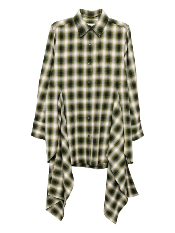 monse green dress Plaided Shirt | 9.1