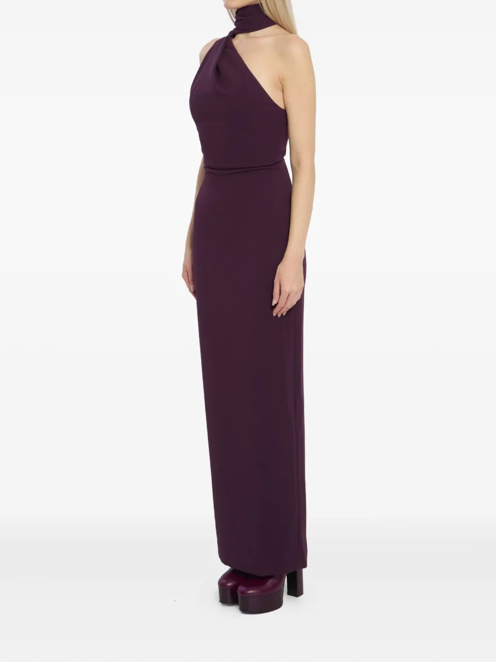 Solace London Demi asymmetrische maxi-jurk - Paars