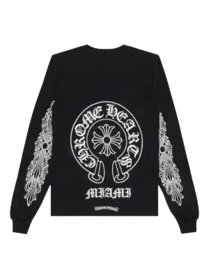 Chrome Hearts Miami Exclusive long-sleeve T-shirt | Black | FARFETCH