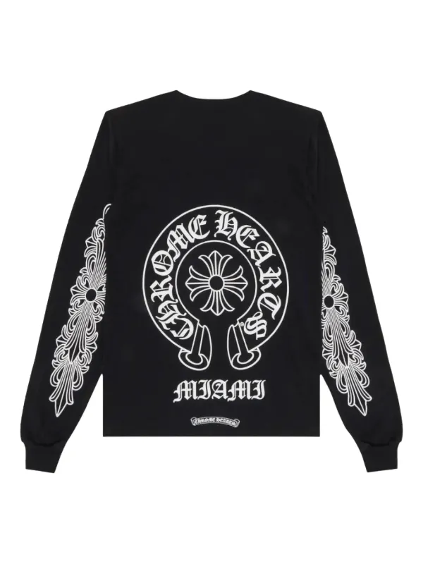 Chrome Hearts Miami Exclusive long-sleeve T-shirt | Black | FARFETCH