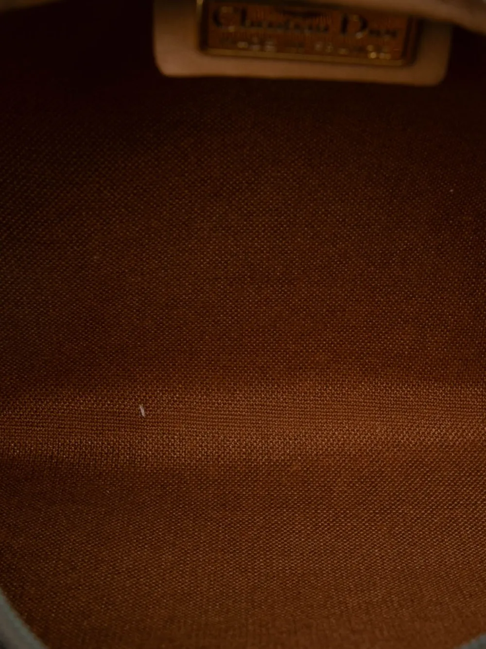 DIOR Pre-owned 20th Century Honeycomb Coated Canvas Crossbody Bag In Black