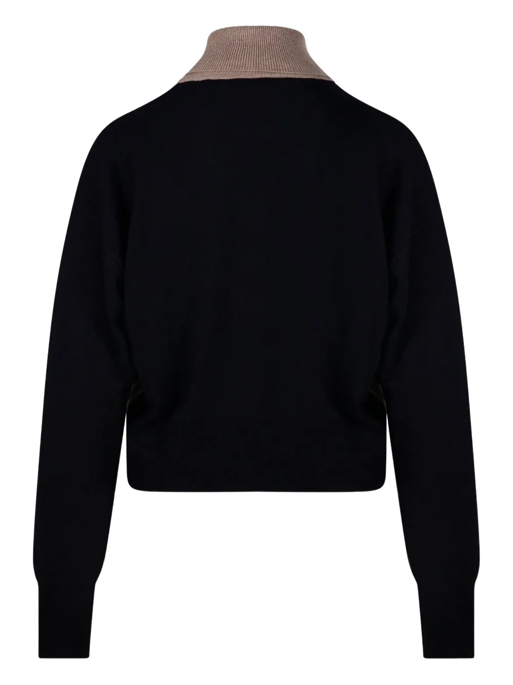 Nude Argyle-pattern Turtleneck Sweater In Neutral