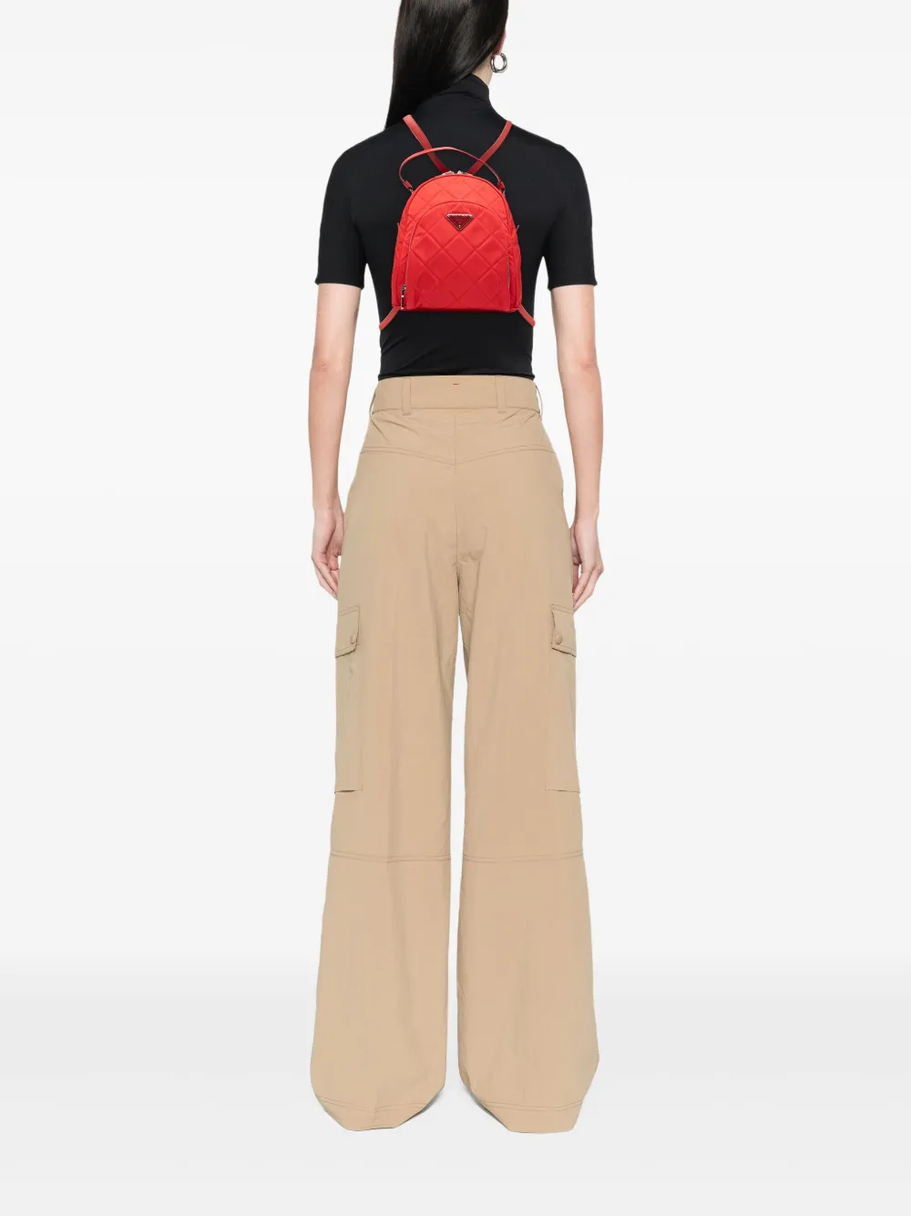 Prada Pre-Owned 2013-2025 Impuntu Tessuto backpack | Pre-Owned | Image 2