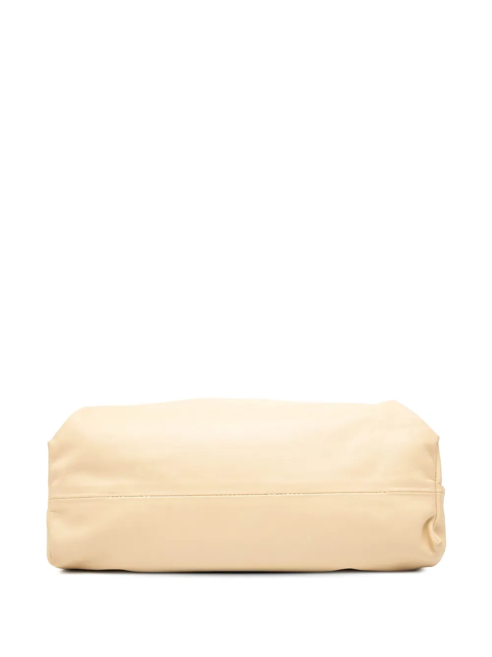 Pre-owned Bottega Veneta 2012-2025 Lambskin Chain Pouch Shoulder Bag In Brown