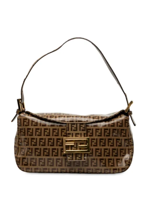 Fendi Pre-Owned 2000-2010 Zucchino Crystal Double Flap shoulder bag