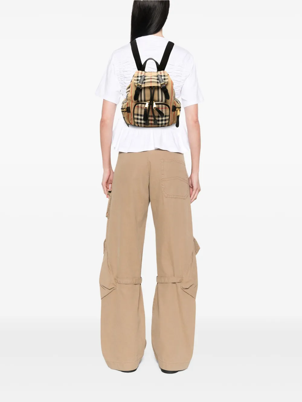 Burberry Pre-Owned 2018-2025 House Check Canvas backpack | Pre-Owned | Image 2