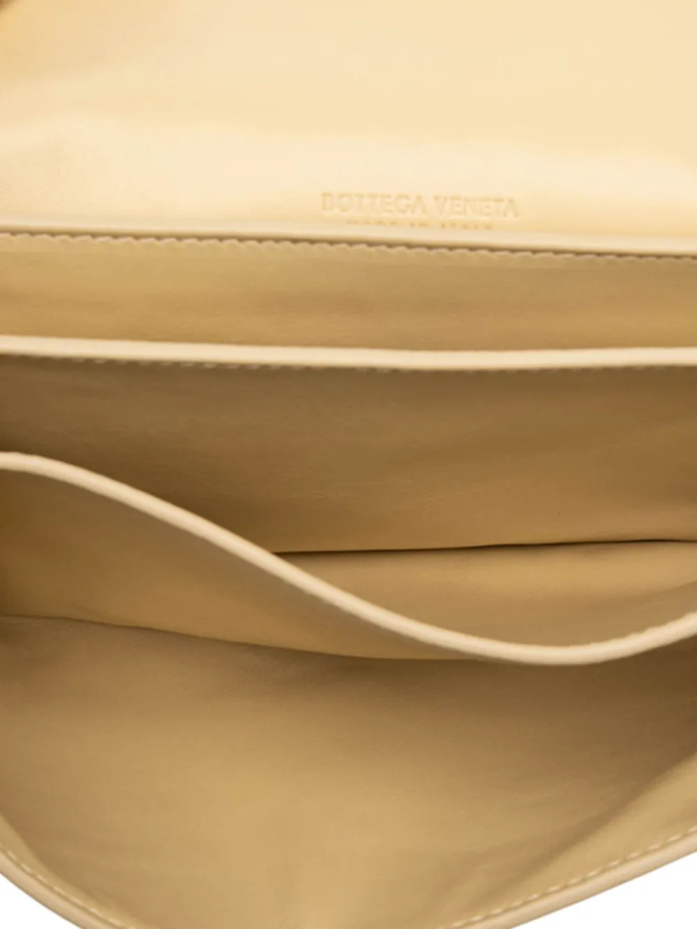 Pre-owned Bottega Veneta 2012-2025 Nappa Intrecciato Trio Pouch On Strap Shoulder Bag In Brown