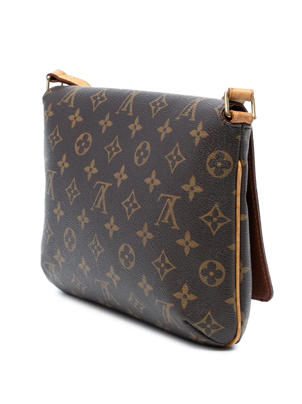 LOUIS VUITTON Pre-owned 1999 Monogram Musette Tango Short Strap Shoulder Bag In Brown