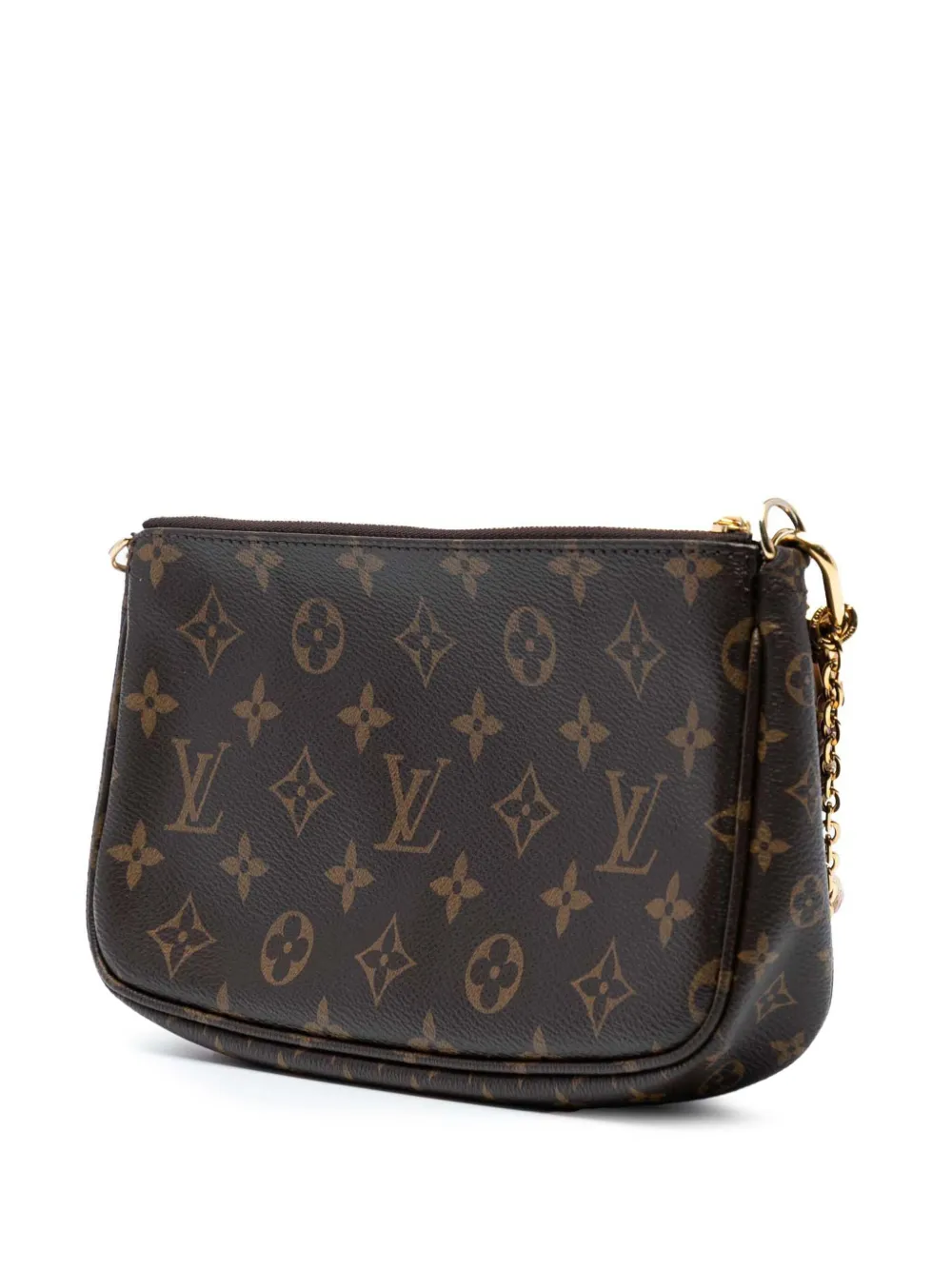 LOUIS VUITTON Pre-owned 2021 Monogram Multi Pochette Accessoires Satchel In Brown