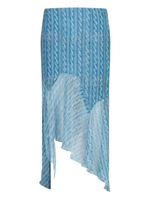 AVAVAV Asymmetric georgette midi skirt
