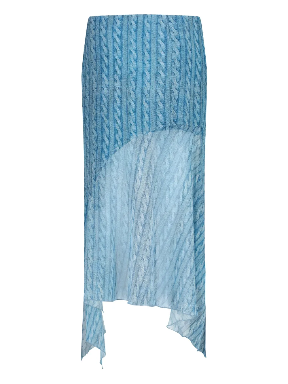 AVAVAV Georgette asymmetrische midi-rok - Blauw