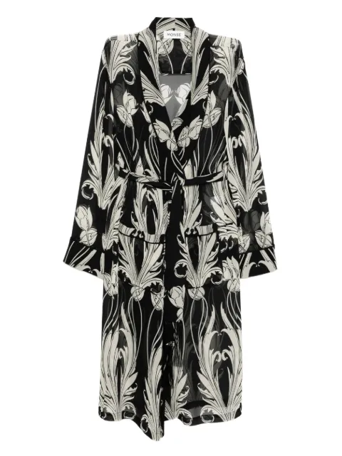Monse piped robe coat