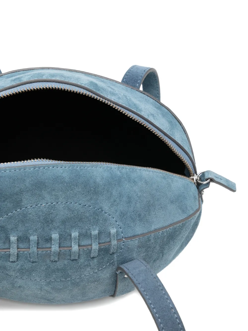 Monse Football Shoulder Bag In Blue