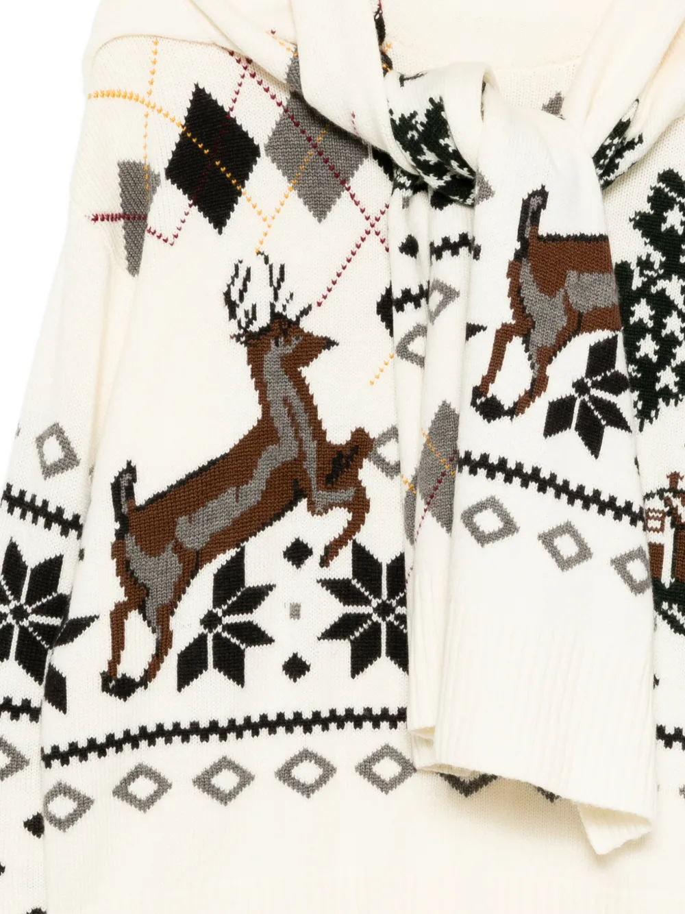  Monse Fair Isle Jumper - Neutrals 