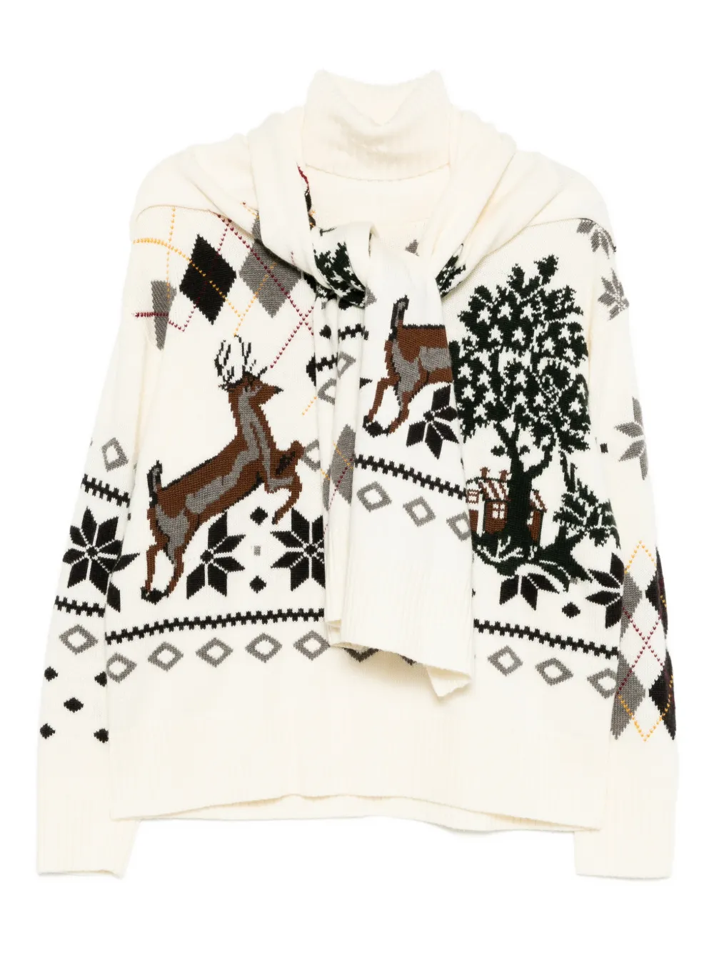 Monse Fair Isle jumper - Neutrals