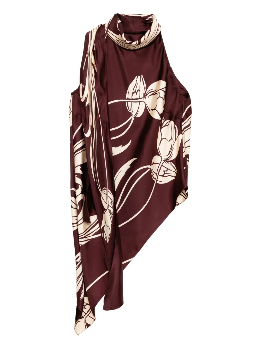 Monse Top drappeggiato stile foulard - Rosso