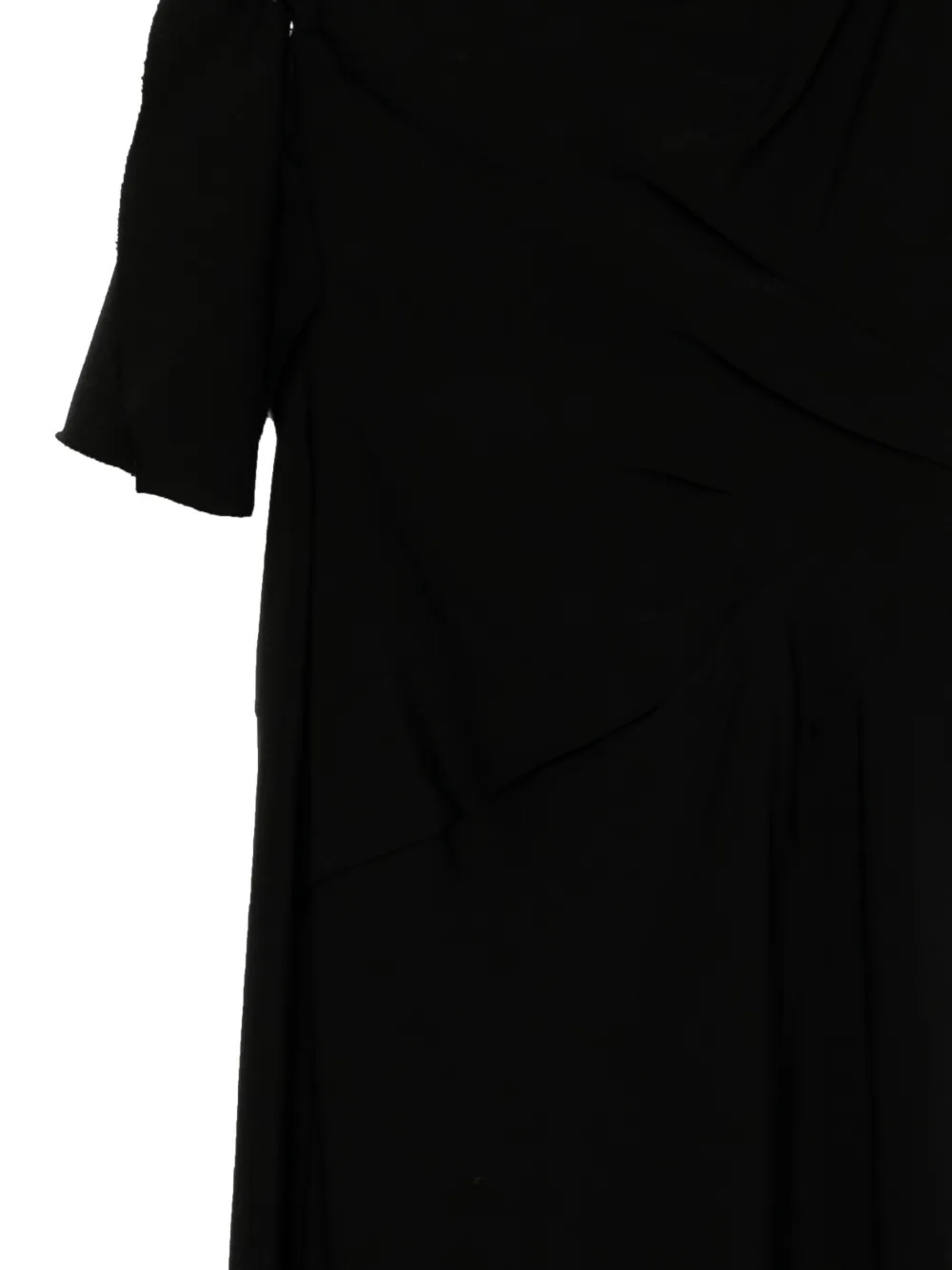  Monse Draped Dress - Black 