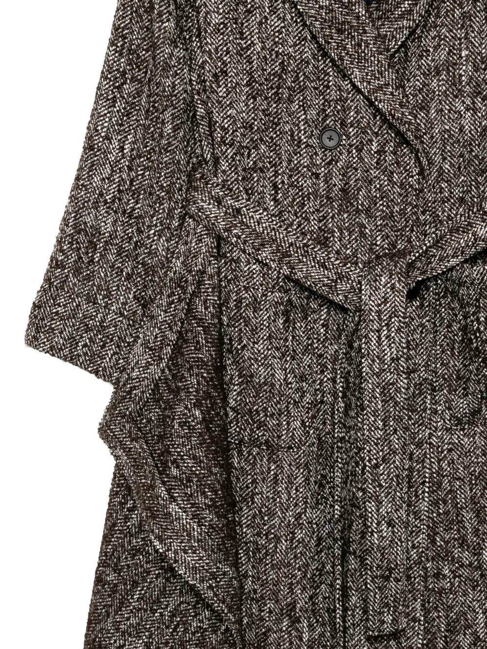  Monse Shawl-lapel Double-breasted Coat - Brown 