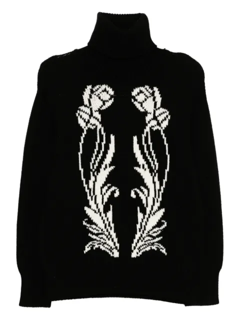 Monse art deco-intarsia knit jumper