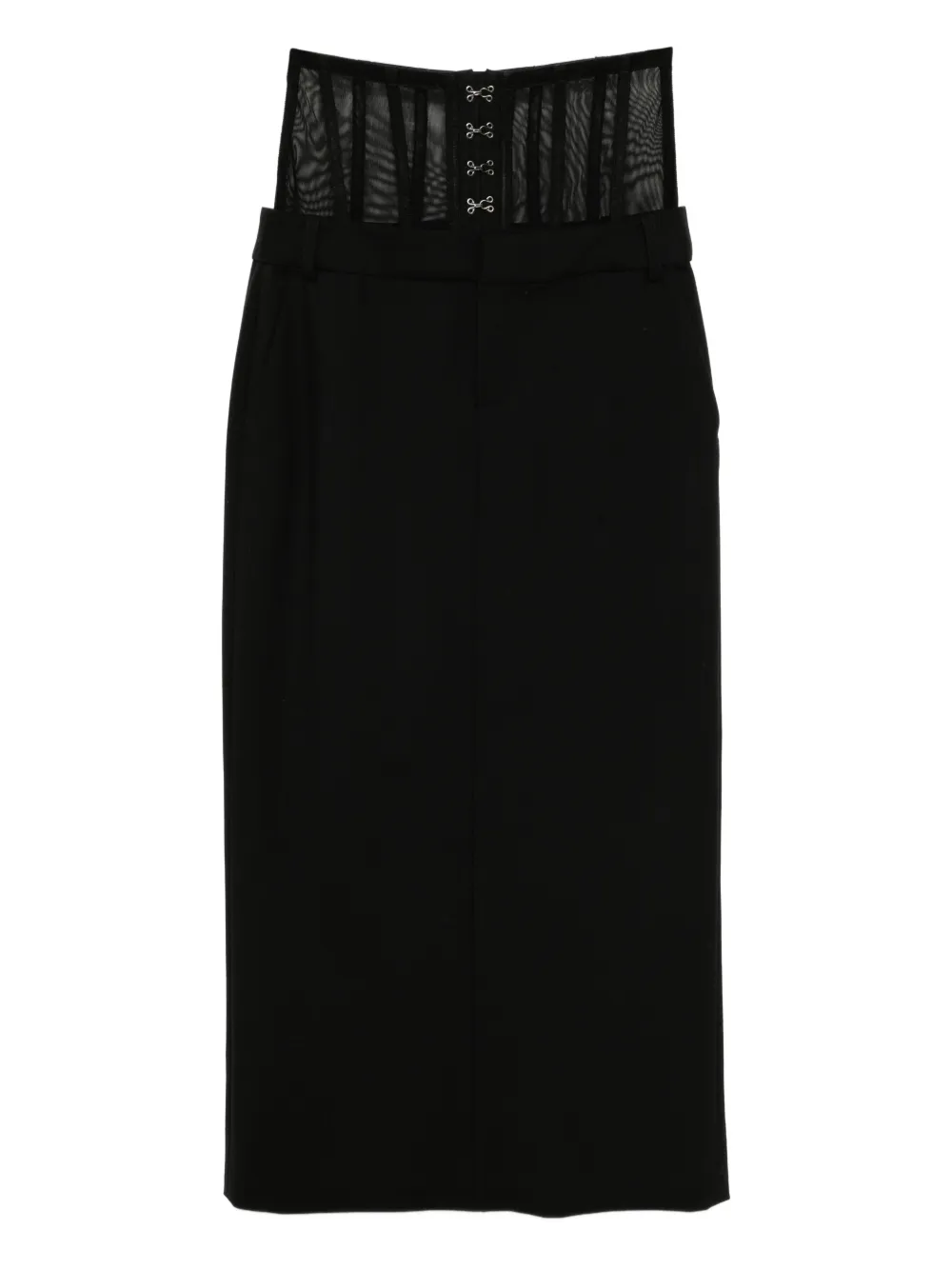 Monse Corset Pencil Skirt In Black