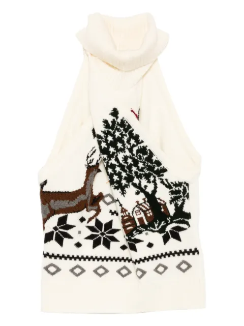 Monse fair-isle halter top