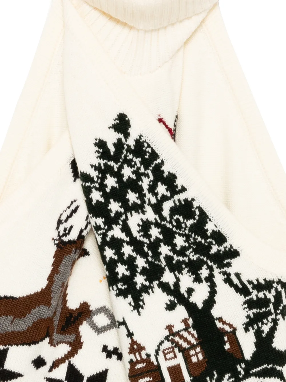 Monse Fair-isle haltertop Beige