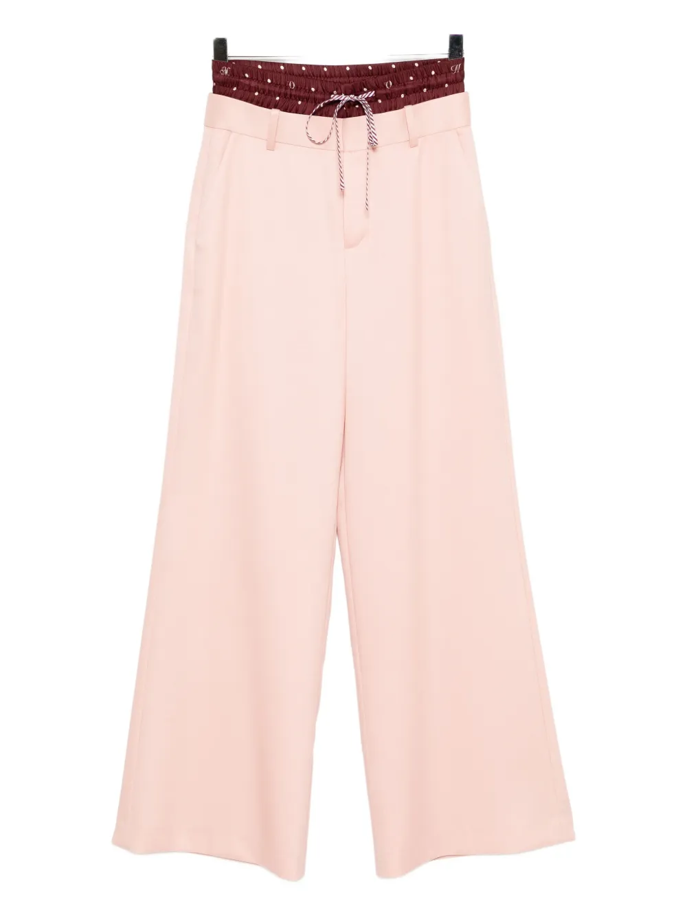 Monse Double Waistband Trousers In Pink