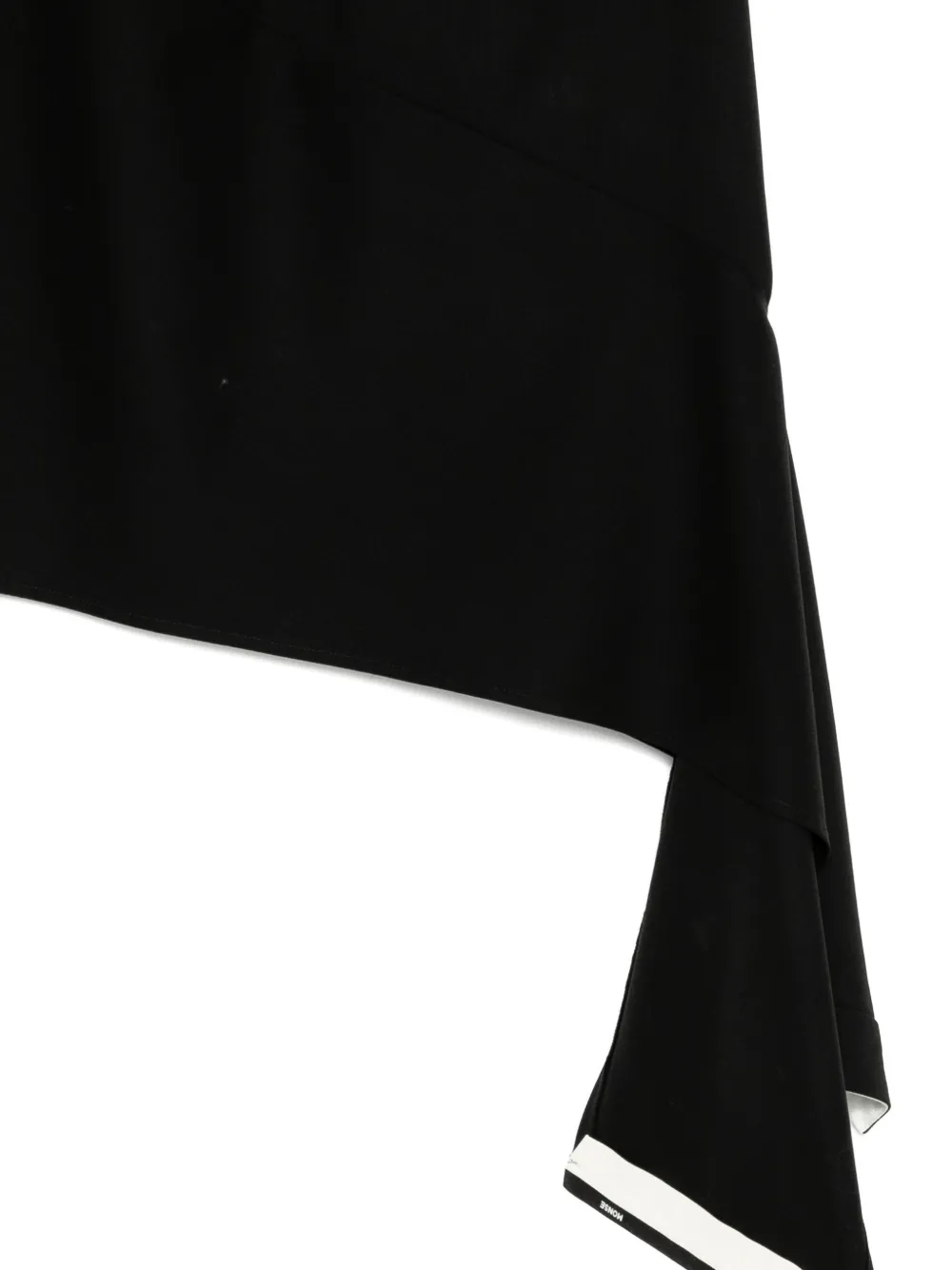 Monse Falda Con Diseño Deconstruido - Negro 