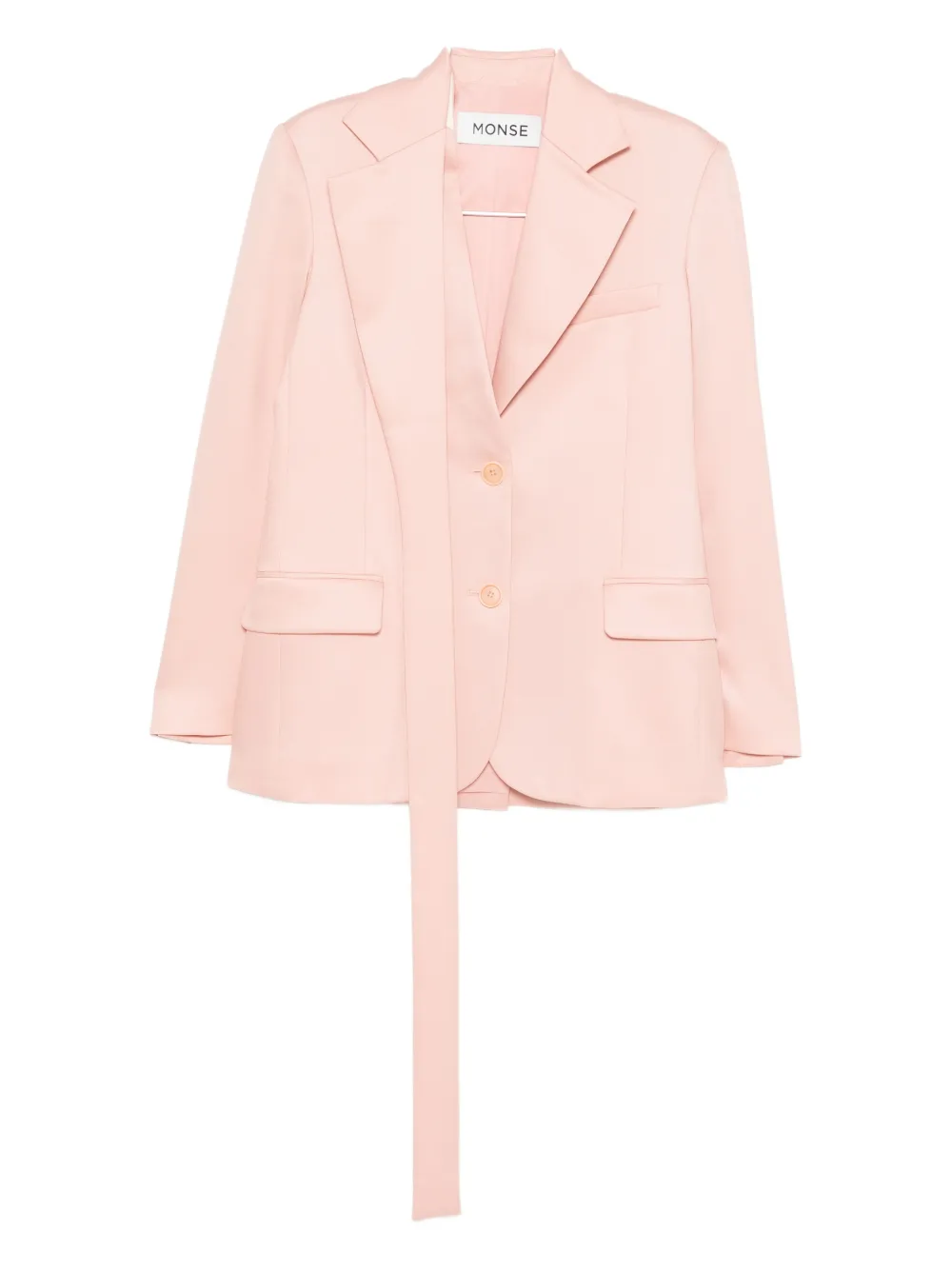 Monse Deconstructed Lapel Blazer In Pink