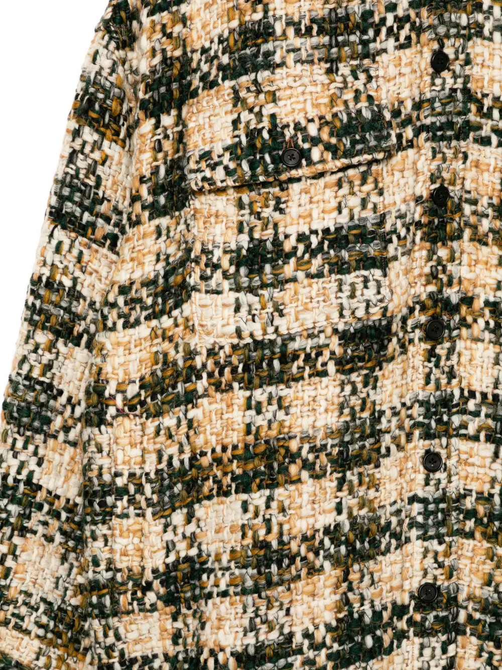  Monse Oversized Shirt Coat - Brown 