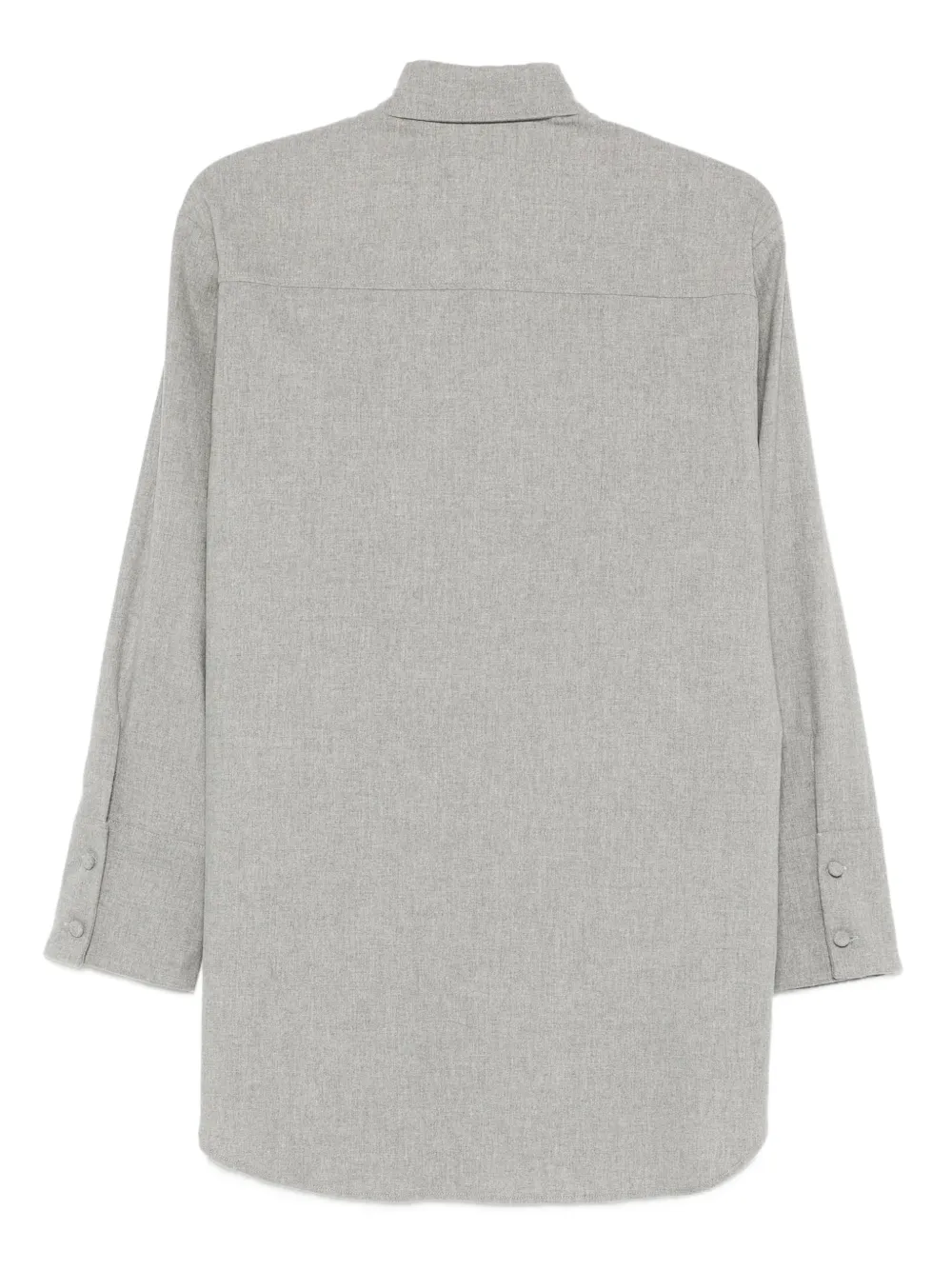 Alysi button long wool shirt | Camisas | Image 2