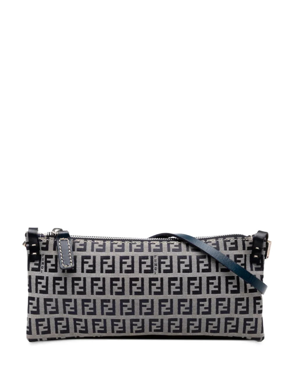 Fendi Pre-Owned 2000-2010 ズッキーノ キャンバス ショルダーバッグ - グレー Fendi Pre-Owned 2000-2010 ズッキーノ キャンバス ショルダーバッグ - グレー