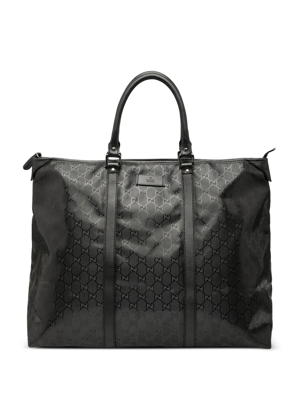 Gucci Pre-Owned 2000-2015 GGインプリメ ウィークエンダー ボストンバッグ - ブラック Gucci Pre-Owned 2000-2015 GGインプリメ ウィークエンダー ボストンバッグ - ブラック