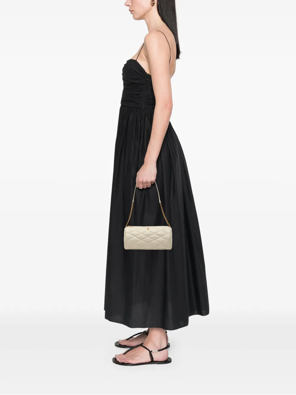 Saint Laurent Pre-Owned 2022 Small Quilted Lambskin Sade Tube Bag shoulder bag | Pre-Owned | Image 2