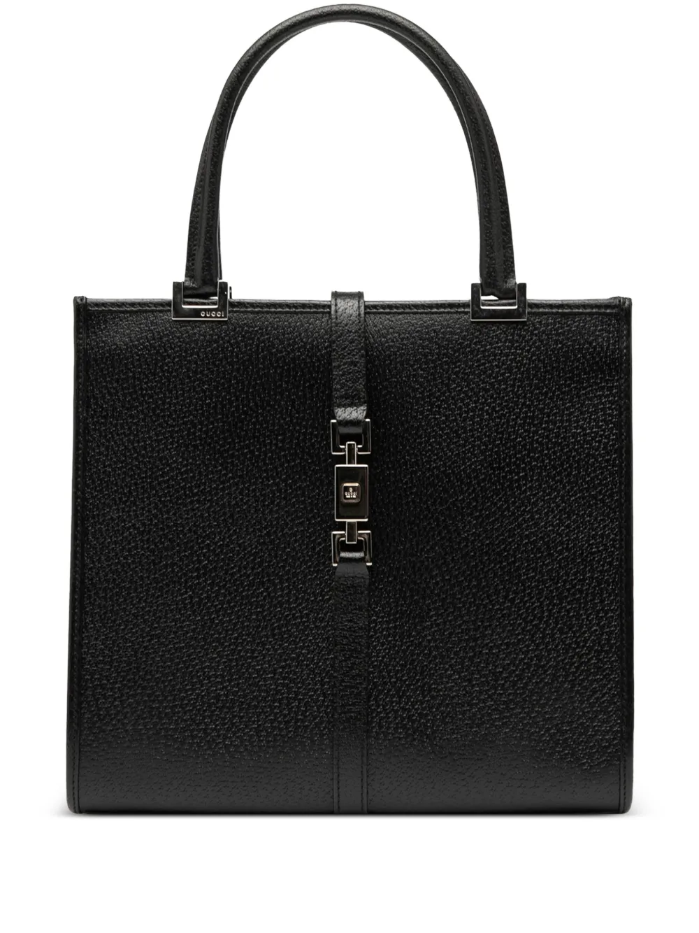 Pre-owned Gucci 2000-2015 Calfskin Jackie Handbag In Black