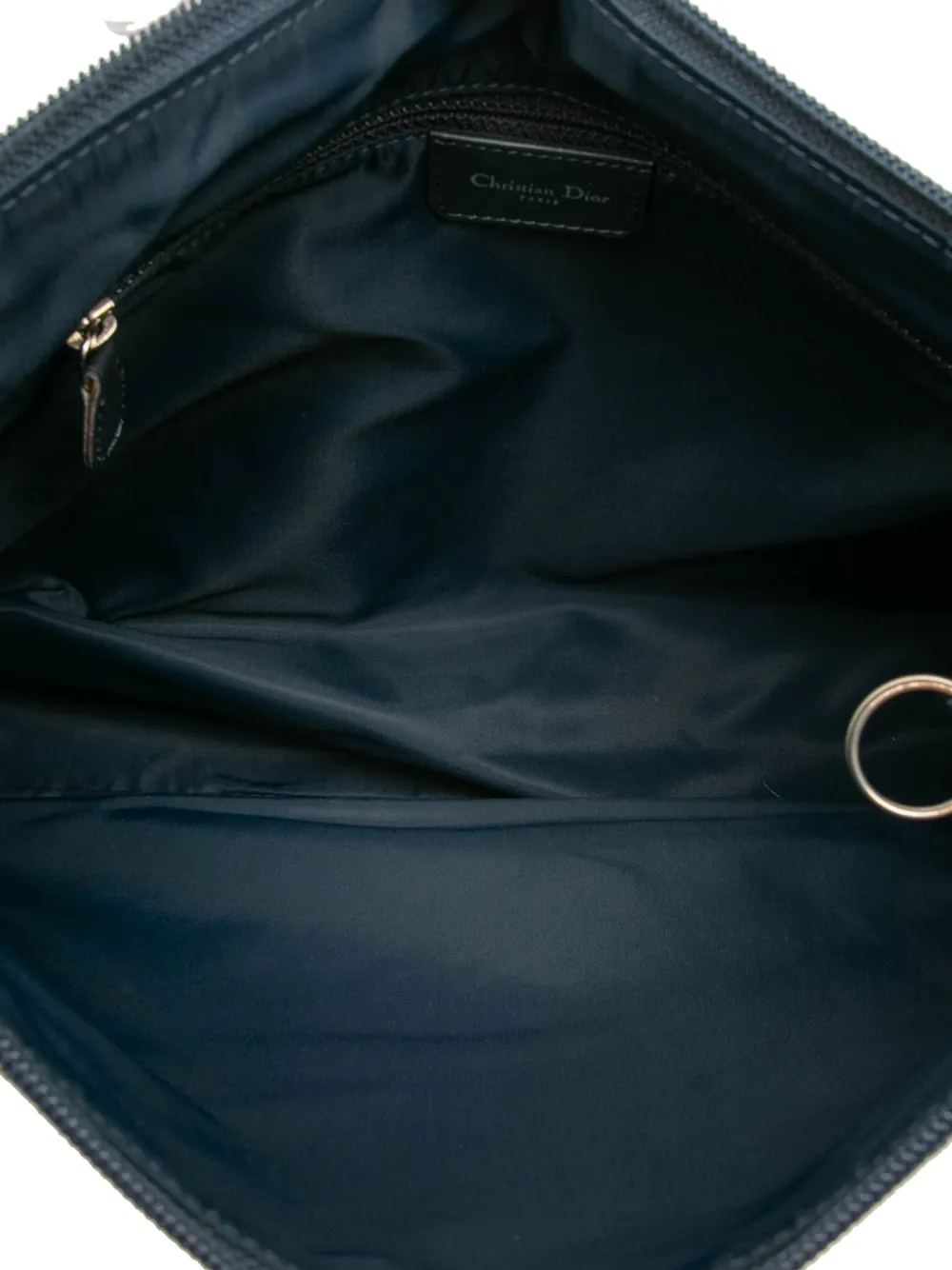 DIOR Pre-owned 2004 Issimo Trotter Canvas Crossbody Bag In Blue