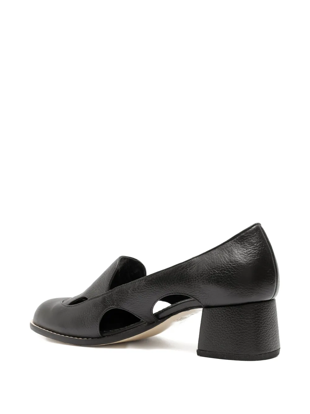 Sarah Chofakian 40mm Fragmento Cut-out Pumps In Black