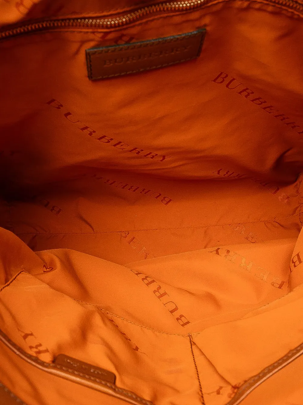 Pre-owned Burberry 2000-2017 House Check Canvas Tote Bag In Brown