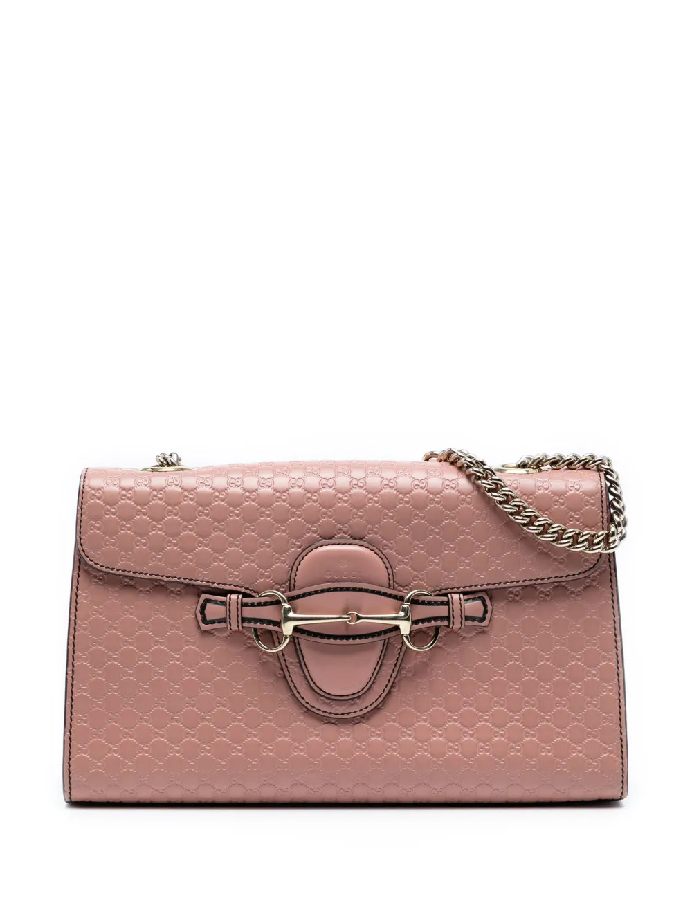 Gucci Pre-Owned 2016-2025 ミディアム マイクログッチシマ エミリー ショルダーバッグ - ピンク