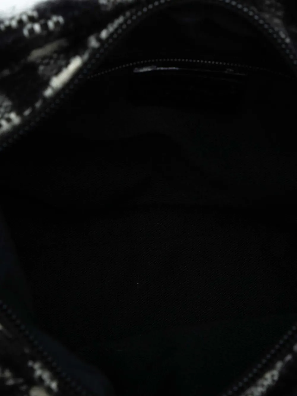 BURBERRY Pre-owned 20th Century Vintage Check Wool Shoulder Bag In Black